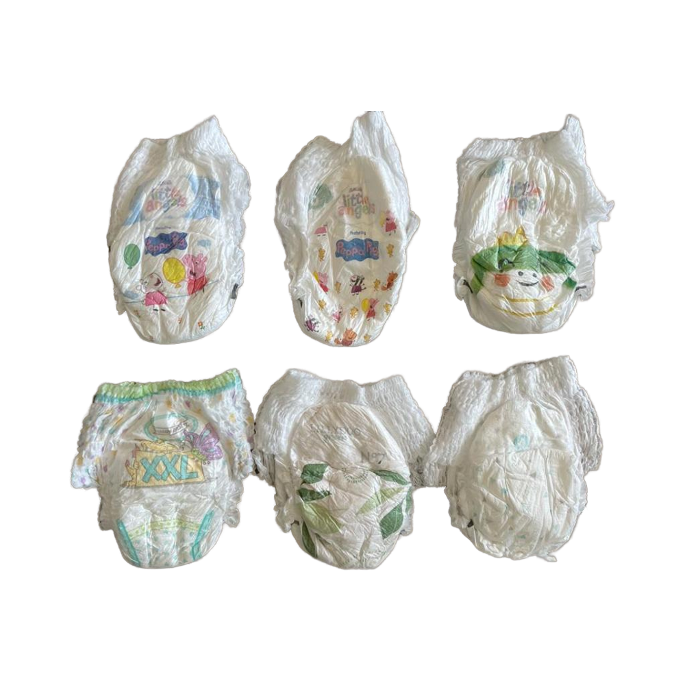 For High Quality Cotton Baby Diapers Pants Pullups Leak Guard Soft Breathable Absorption Full Elastic