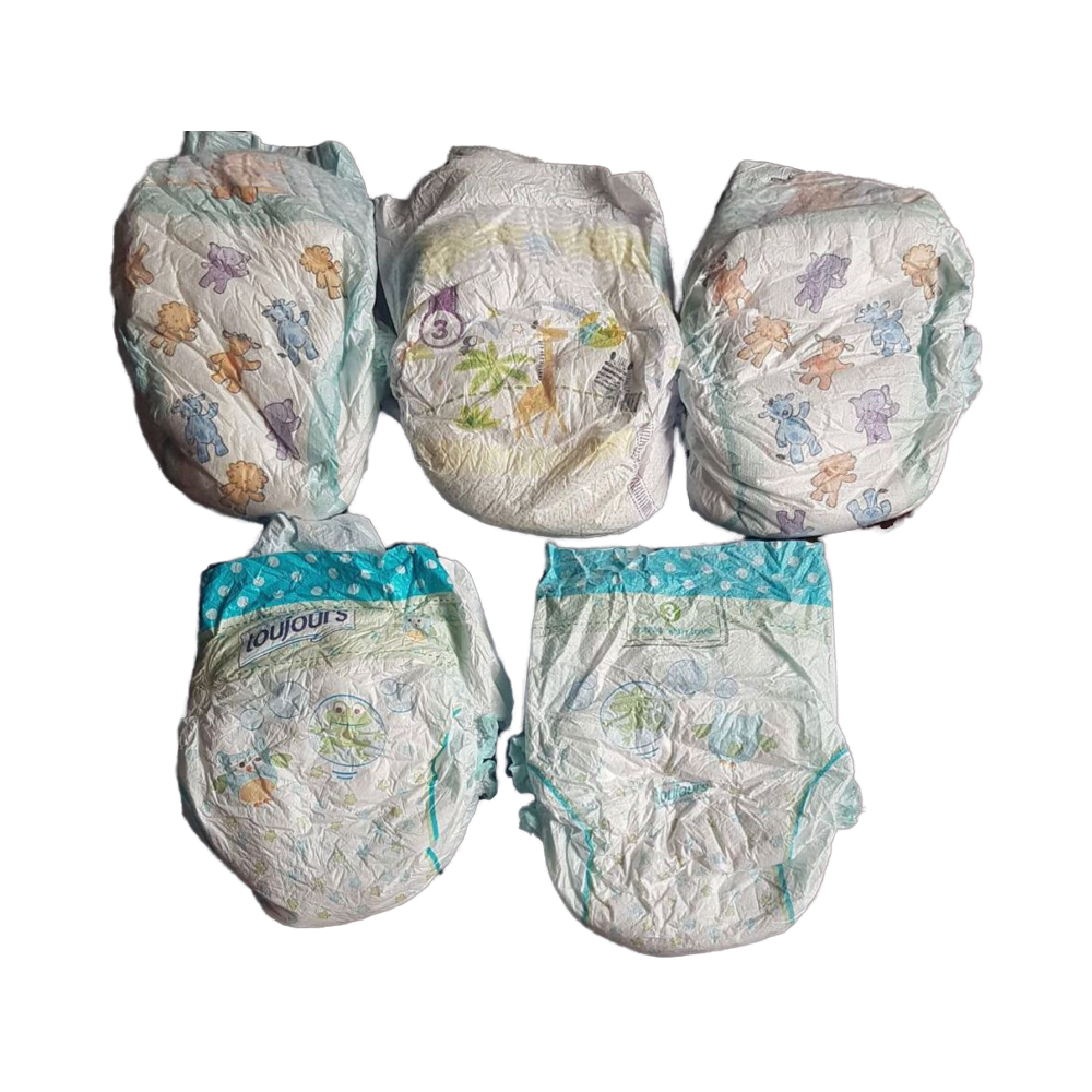 DADA for High Quality Cotton Material Baby Diapers with Leak Guard Sizes 1-8 From Poland in Bales