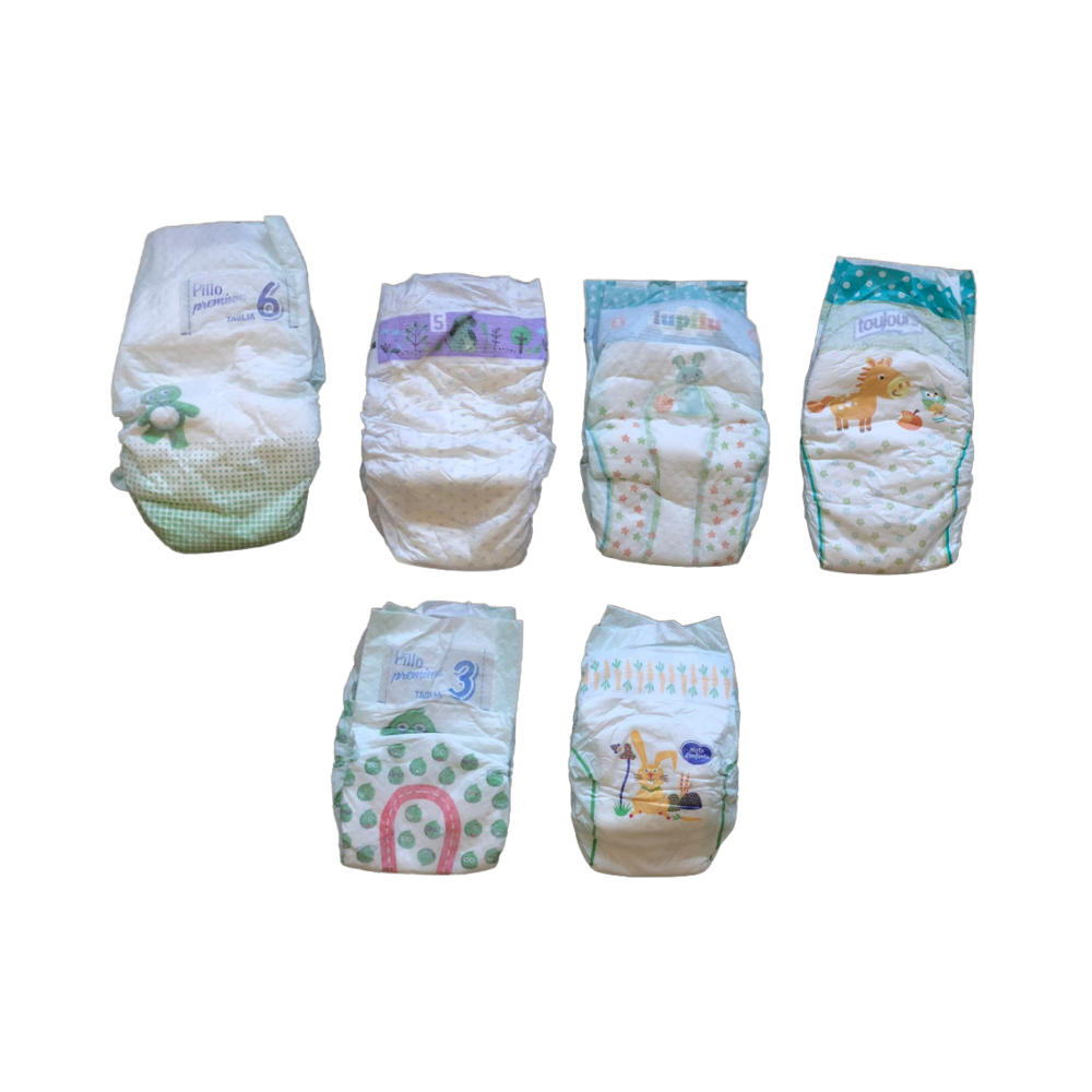 High Quality Baby Diapers with Leak Guard Soft Breathable Absorption Made From Cotton Bulk From Europe
